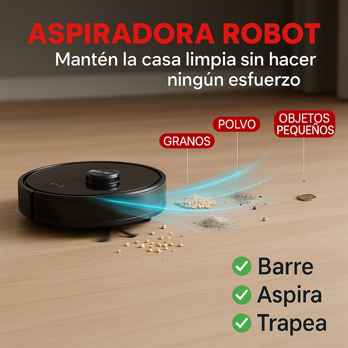 Robot de Limpieza 3 en 1 MaxClean® – ¡COMPRA 1 Y LLÉVATE 2 SOLO HOY! 🔥